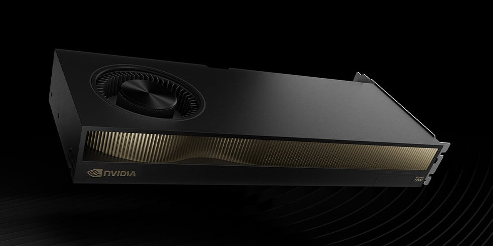 NVIDIA graphics card shown against a dark background.