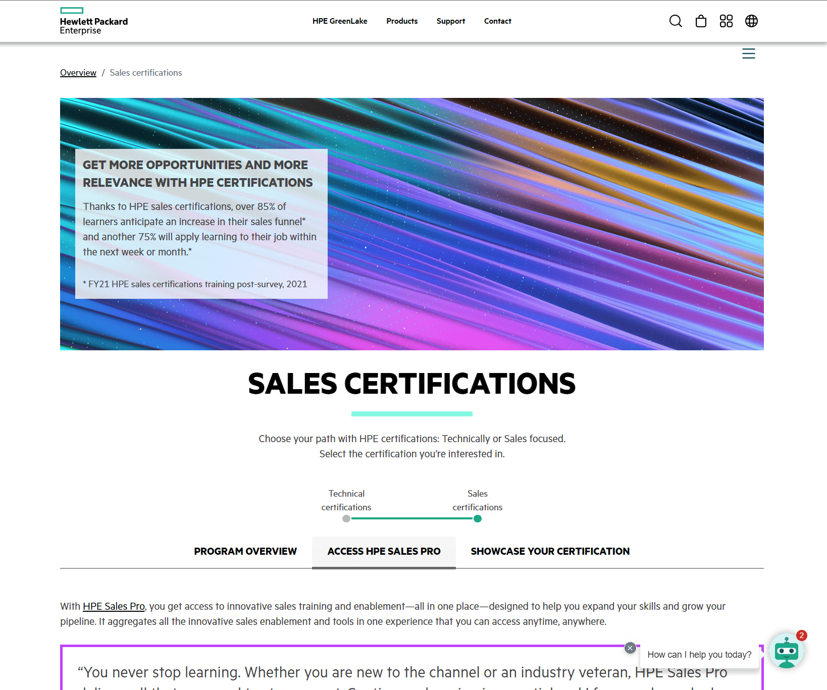 HPE Slaes Pro