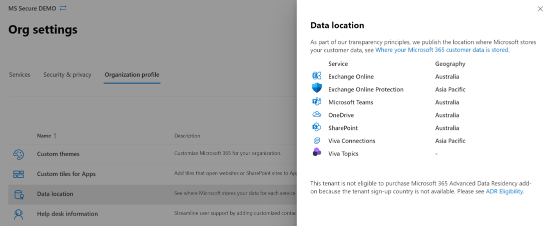 Advanced Data Residency