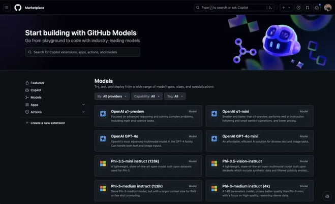 Trying the New Models in Azure AI Studio and GitHubs